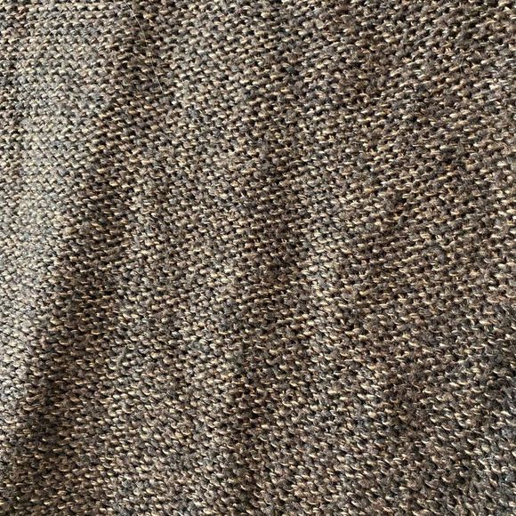 UNITED STATES SWEATERS Brown Cable Knit Sweater Vest Crew neck Cap sleeves L - Picture 3 of 6